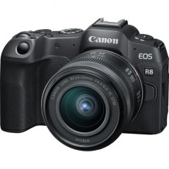 Canon EOS R8 + obiektyw RF 24-50mm f/4.5-6.3 IS STM + mikrofon Canon DM-E100 za 1zł