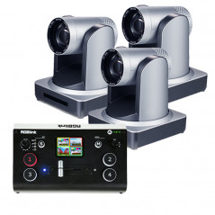 Zestaw 3x BX PTZ UV510E2-20-ST-NDI POE kamera PTZ + mikser wideo RGBlink Mini za 1zł