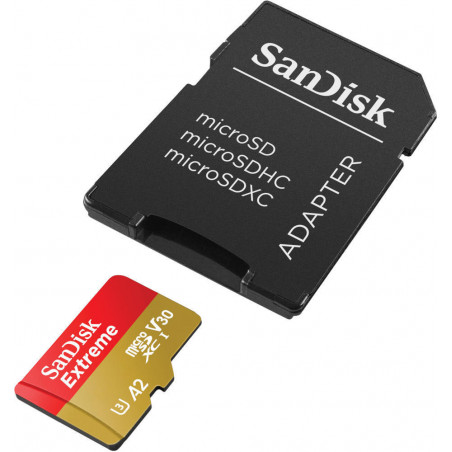 Karta pamięci SanDisk Extreme microSDXC 128GB 190/90 MB/s A2 C10 V30 UHS-I U3 ActionCam