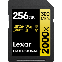 Karta pamięci LEXAR Pro 2000X SDHC/SDXC UHS-II U3(V90) R300/W260 256GB