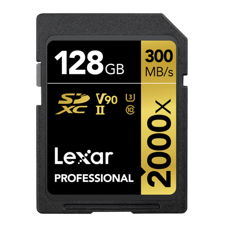 Karta pamięci LEXAR Pro 2000X SDHC/SDXC UHS-II U3(V90) R300/W260 128GB