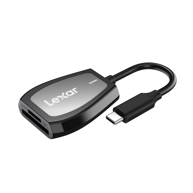 Czytnik kart LEXAR Cardreader Professional USB-C Dual-Slot Reader, support SD and microSD UHS-II