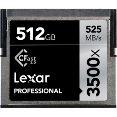 Karta pamięci Lexar Pro 3500X Cfast (VPG-130) R525/W445 512GB