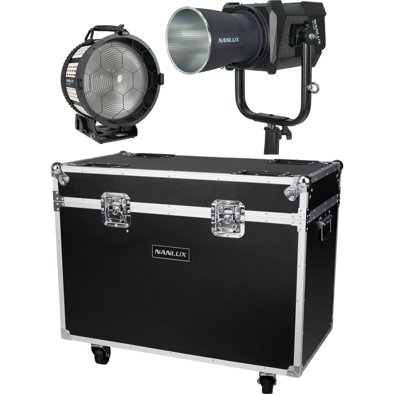 Nanlux Evoke 1200 Spot Light z soczewka Fresnel FL-35 oraz walizką transportową