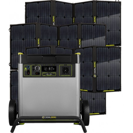 Goal Zero Yeti 6000X EU + Nomad 100 (4x) potężny solarna mobilna elektrownia