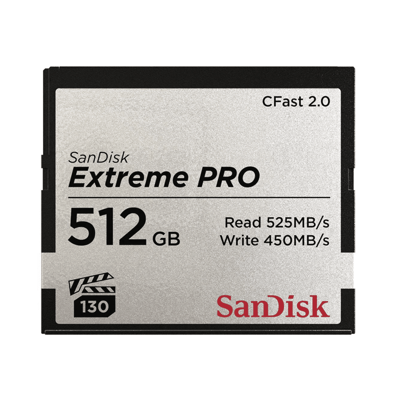 Sandisk CFast 2.0 512GB Extreme PRO VPG 130 525/450 MB/s