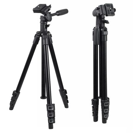 Lekki statyw fotograficzny 150cm MITOYA z łamaną kolumną i głowicą 3D