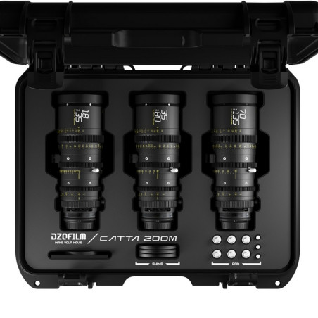 Zestaw obiektywów DZOFILM Catta Zoom (18-35/35-80/70-135mm T2.9) mocowanie Sony czarne