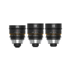 Zestaw obiektywów Venus Optics Laowa Nanomorph 27 mm, 35 mm, 50 mm S35 Amber do Arri PL / Canon EF