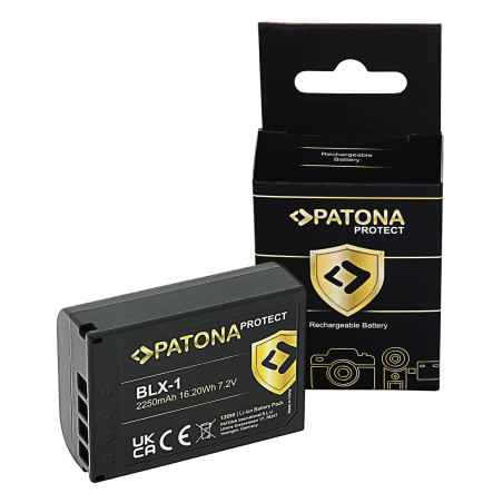 PATONA Protect BLX-1 akumulator do Olympus OM-1 + ładowarka z funkcją powerdelivery za 1zł przy zakupie 2 sztuk akumulatorów