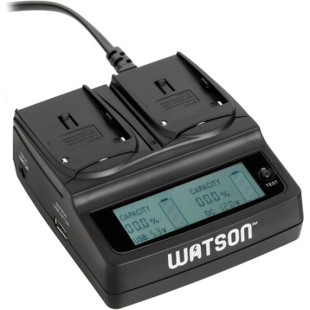 Ładowarka Watson Duo LCD do akumulatorów serii L i M