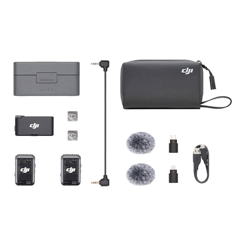 DJI Mic 2 (2 TX + 1 RX) system mikrofonów bezprzewodowych
