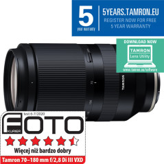 Tamron 70-180mm f/2.8 DI III VXD Sony E + 5 lat GWARANCJI GRATIS