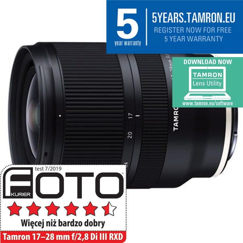 TAMRON 17-28mm f/2.8 Di III RXD Sony E + 5 lat GWARANCJI GRATIS