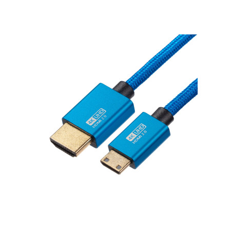 Kabel Mathorn MVC-80AC HDMI - HDMI Mini C 2.0 4K 60Hz 18Gbps 80cm