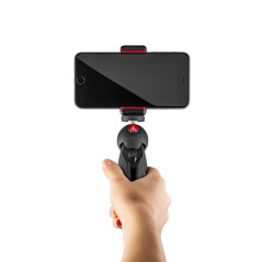 Manfrotto MKPIXICLMII-BK statyw PIXI mini z głowicą kulową i uchwytem na telefon MCLAMP, udźwig 1kg