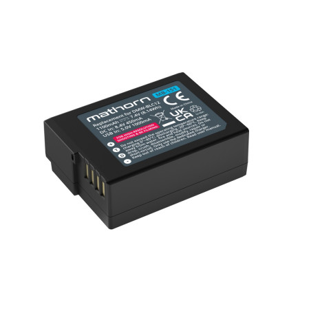 Mathorn MB-151 1100mAh USB-C zamiennik baterii Panasonic DMW-BLC12 z funkcją ładowania przez USB