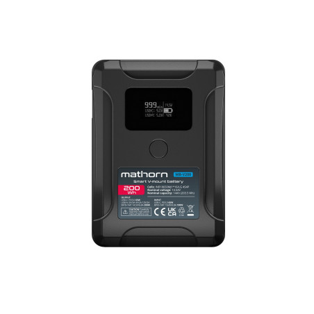 Mathorn MB-V200 bateria 14000mAh PD65W OLED USB-C 200Wh V-mount