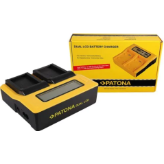 PATONA DUAL LCD ładowarka do akumulatorów Canon LP-E17