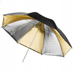 Delamax Parasol Studyjny Złoto-Srebrny 109cm