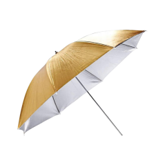 Delamax parasol studyjny złoty zewnątrz - srebrny wewnątrz 101cm