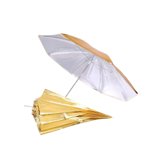 Delamax parasol studyjny złoty zewnątrz - srebrny wewnątrz 101cm