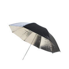Delamax parasol studyjny czarny zewnątrz - srebrny wewnątrz 101cm