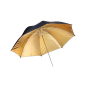 Delamax parasol studyjny czarny zewnątrz - złoty wewnątrz 152cm