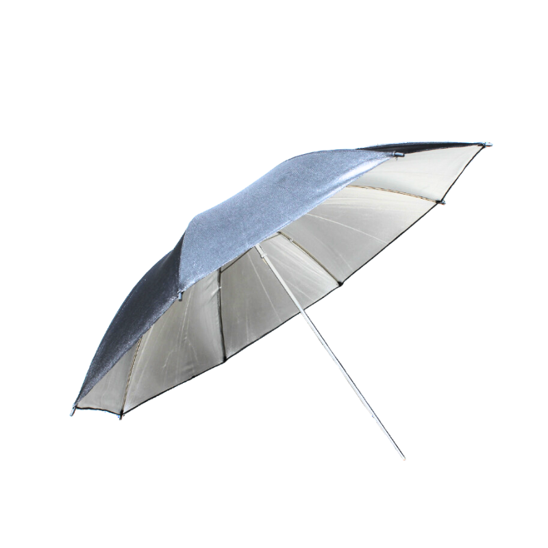 Delamax parasol studyjny grafitowy zewnątrz - srebrny wewnątrz 84cm