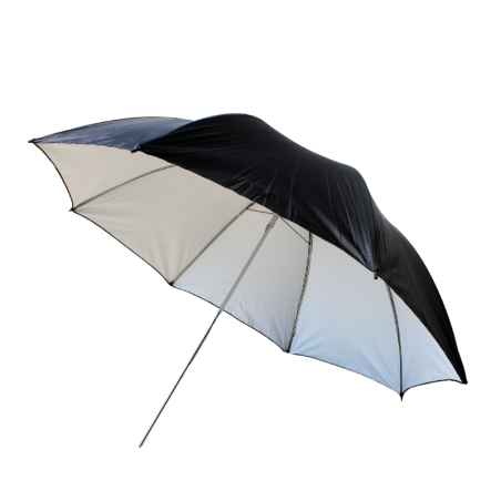 Delamax parasol studyjny czarny zewnątrz - biały wewnątrz 152cm