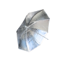 Delamax parasol studyjny czarny zewnątrz - srebrny wewnątrz 84cm