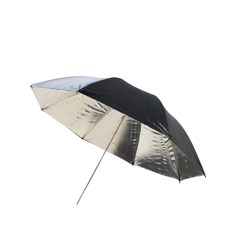 Delamax parasol studyjny czarny zewnątrz - srebrny wewnątrz 84cm