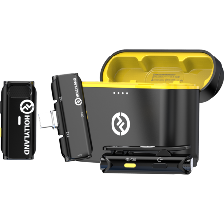 Hollyland Lark C1 Duo bezprzewodowy mikrofon Lavalier dla systemu Android