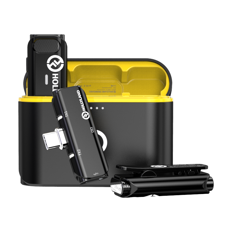 Hollyland Lark C1 Duo bezprzewodowy mikrofon Lavalier dla systemu Android