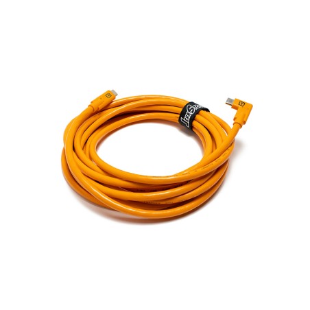 Tether Tools TetherPro USB-C to USB-C Right Angle Orange