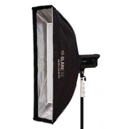 GlareOne Softbox 25×100 PRO zestaw z gridem