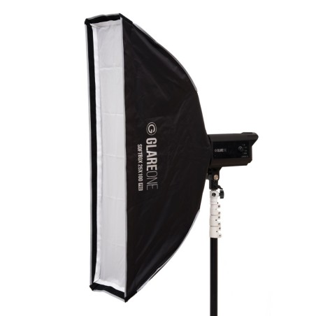 GlareOne Softbox 25×100 PRO zestaw z gridem
