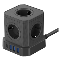 Kostka zasilająca Newell GaN Power Cube 9w1 czarna