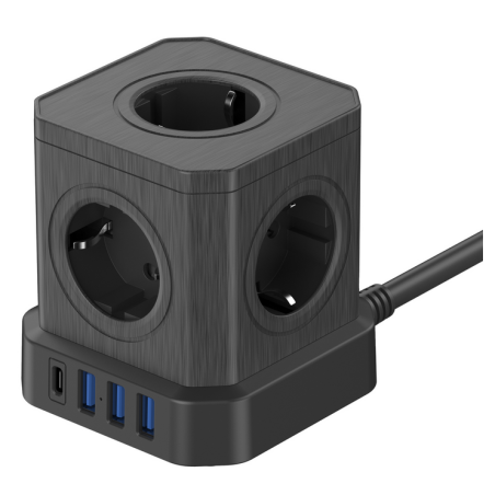 Kostka zasilająca Newell GaN Power Cube 9w1 czarna