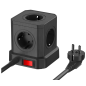 Kostka zasilająca Newell GaN Power Cube 9w1 czarna Kostka zasilająca Newell GaN Power Cube 9w1 czarna