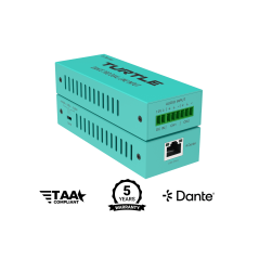 Turtle AV Dante Pro 2Ch Analog Line Output Adapter