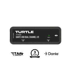Turtle AV Dante Dual Channel USB-C I/O Adapter