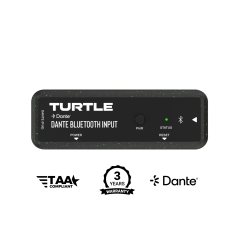 Turtle AV Dante Dual Channel Bluetooth Input Adapter