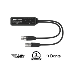 Turtle AV Dante Dual XLR Input Adapter