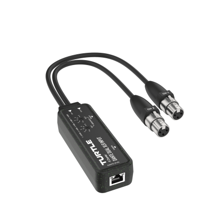 Turtle AV Dante Dual XLR Input Adapter