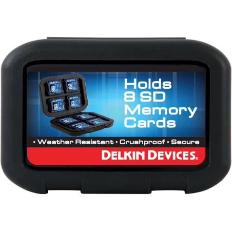 Delkin odporne na warunki atmosferyczne etui na 8 kart SD