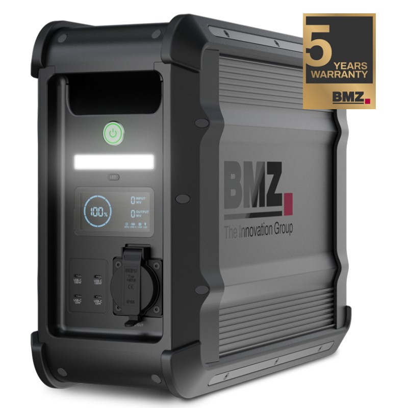 BMZ POWER2GO LIFE stacja zasilania 2500 Wh z wyświetlaczem i jasnym światłem LED