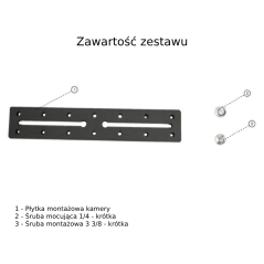 Zanus PAULI zestaw dodatkowej płytki montażowej