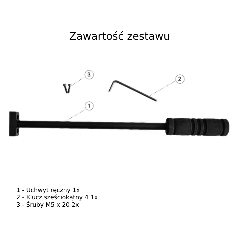 Zanus PAULI - zestaw uchwytu ręcznego