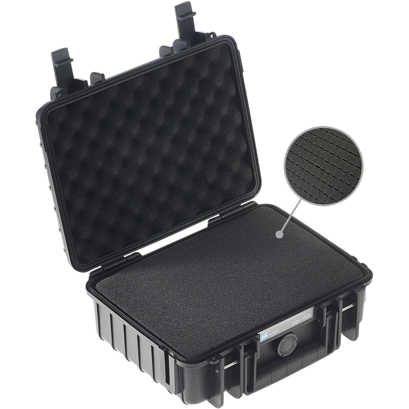 BW Outdoor Cases Type 1000 BLK S walizka ochronna IP67 czarna